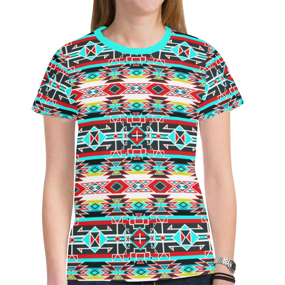 Force of Nature Windstorm New All Over Print T-shirt for Women (Model T45) New All Over Print T-shirt for Women (T45) e-joyer 