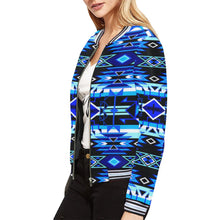 Load image into Gallery viewer, Force of Nature Winter Night All Over Print Bomber Jacket for Women (Model H21) All Over Print Bomber Jacket for Women (H21) e-joyer 
