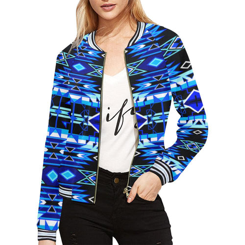 Force of Nature Winter Night All Over Print Bomber Jacket for Women (Model H21) All Over Print Bomber Jacket for Women (H21) e-joyer 