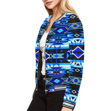 Load image into Gallery viewer, Force of Nature Winter Night All Over Print Bomber Jacket for Women (Model H21) All Over Print Bomber Jacket for Women (H21) e-joyer 
