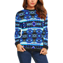 Load image into Gallery viewer, Force of Nature Winter Night All Over Print Crewneck Sweatshirt for Women (Model H18) Crewneck Sweatshirt for Women (H18) e-joyer 
