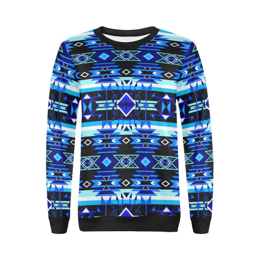 Force of Nature Winter Night All Over Print Crewneck Sweatshirt for Women (Model H18) Crewneck Sweatshirt for Women (H18) e-joyer 