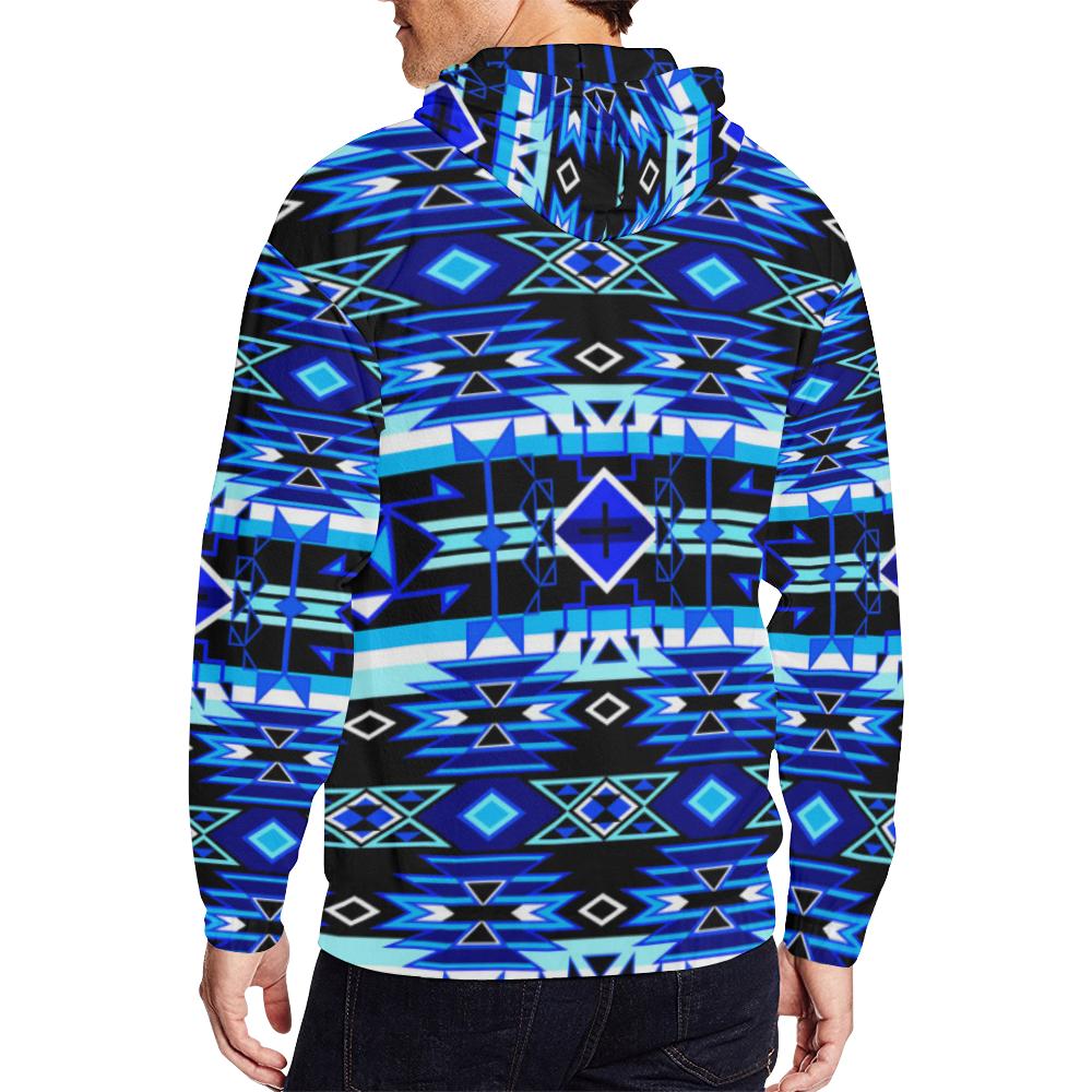Force of Nature Winter Night All Over Print Full Zip Hoodie for Men (Model H14) All Over Print Full Zip Hoodie for Men (H14) e-joyer 