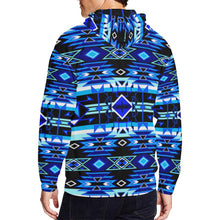 Load image into Gallery viewer, Force of Nature Winter Night All Over Print Full Zip Hoodie for Men (Model H14) All Over Print Full Zip Hoodie for Men (H14) e-joyer 
