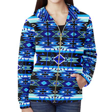 Load image into Gallery viewer, Force of Nature Winter Night All Over Print Full Zip Hoodie for Women (Model H14) All Over Print Full Zip Hoodie for Women (H14) e-joyer 
