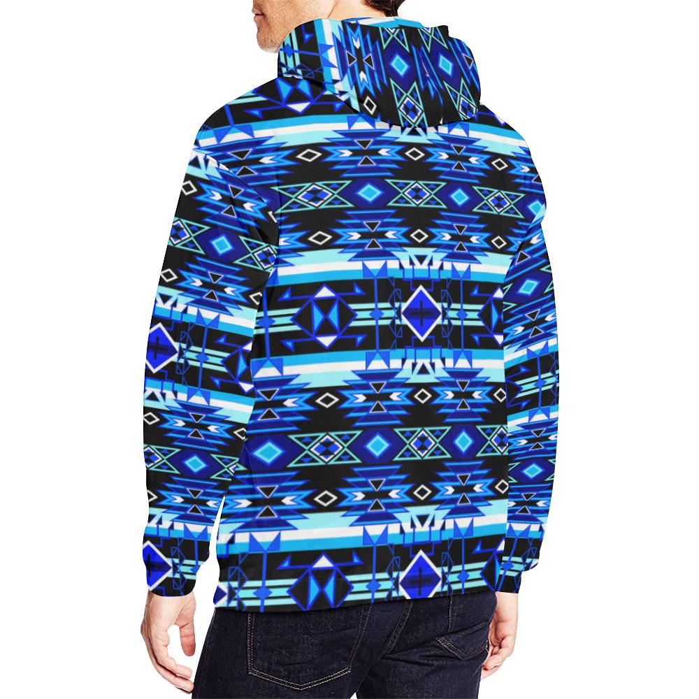 Force of Nature Winter Night All Over Print Hoodie for Men (USA Size) (Model H13) All Over Print Hoodie for Men (H13) e-joyer 