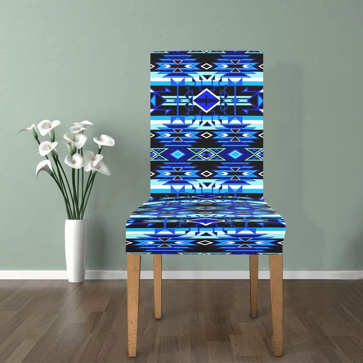 Force of Nature Winter Night Chair Cover (Pack of 4) Chair Cover (Pack of 4) e-joyer 