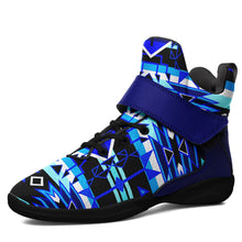 Load image into Gallery viewer, Force of Nature Winter Night Ipottaa Basketball / Sport High Top Shoes 49 Dzine US Women 4.5 / US Youth 3.5 / EUR 35 Black Sole with Blue Strap 
