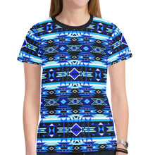 Load image into Gallery viewer, Force of Nature Winter Night New All Over Print T-shirt for Women (Model T45) New All Over Print T-shirt for Women (T45) e-joyer 
