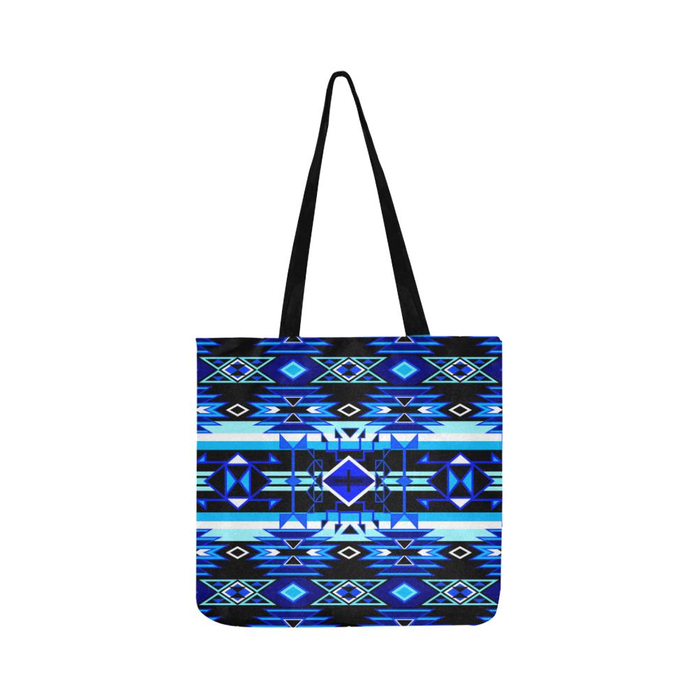Force of Nature Winter Night Reusable Shopping Bag by 49 Dzine
