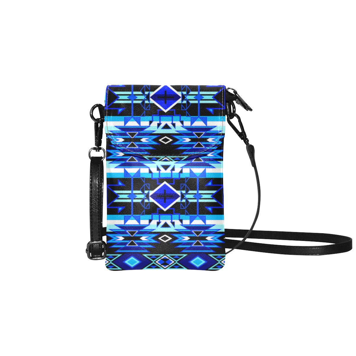 Force of Nature Winter Night Small Cell Phone Purse by 49 Dzine