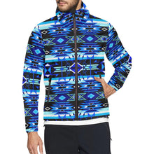 Load image into Gallery viewer, Force of Nature Winter Night Unisex All Over Print Windbreaker (Model H23) All Over Print Windbreaker for Men (H23) e-joyer 
