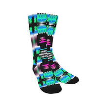 Load image into Gallery viewer, Fuschia Sky Sage Trouser Socks Socks e-joyer 
