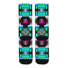 Load image into Gallery viewer, Fuschia Sky Sage Trouser Socks Socks e-joyer 
