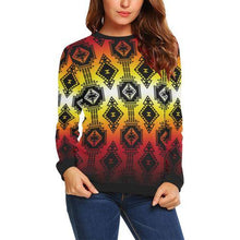 Load image into Gallery viewer, Gathering Fire All Over Print Crewneck Sweatshirt for Women (Model H18) Crewneck Sweatshirt for Women (H18) e-joyer 
