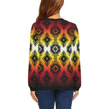 Load image into Gallery viewer, Gathering Fire All Over Print Crewneck Sweatshirt for Women (Model H18) Crewneck Sweatshirt for Women (H18) e-joyer 
