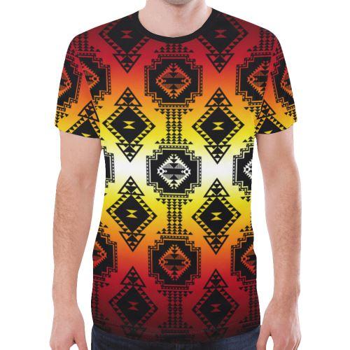 Gathering Fire New All Over Print T-shirt for Men (Model T45) New All Over Print T-shirt for Men (T45) e-joyer 