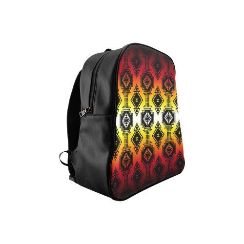 Gathering Fire School Backpack (Model 1601)(Small) School Backpacks/Small (1601) e-joyer 