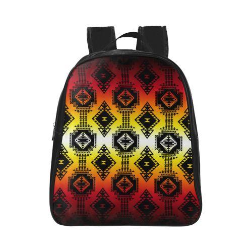 Gathering Fire School Backpack (Model 1601)(Small) School Backpacks/Small (1601) e-joyer 