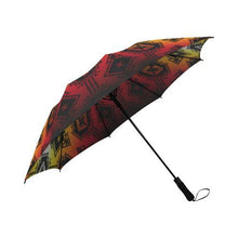 Load image into Gallery viewer, Gathering Fire Semi-Automatic Foldable Umbrella Semi-Automatic Foldable Umbrella e-joyer 
