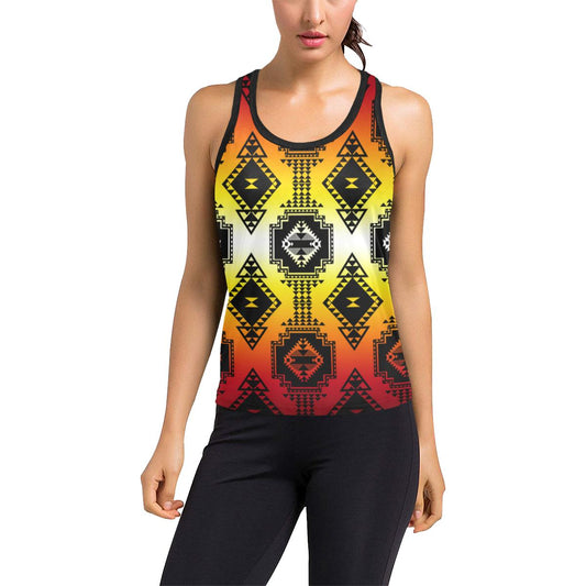 Gathering Fire Women's Racerback Tank Top (Model T60) Racerback Tank Top (T60) e-joyer 