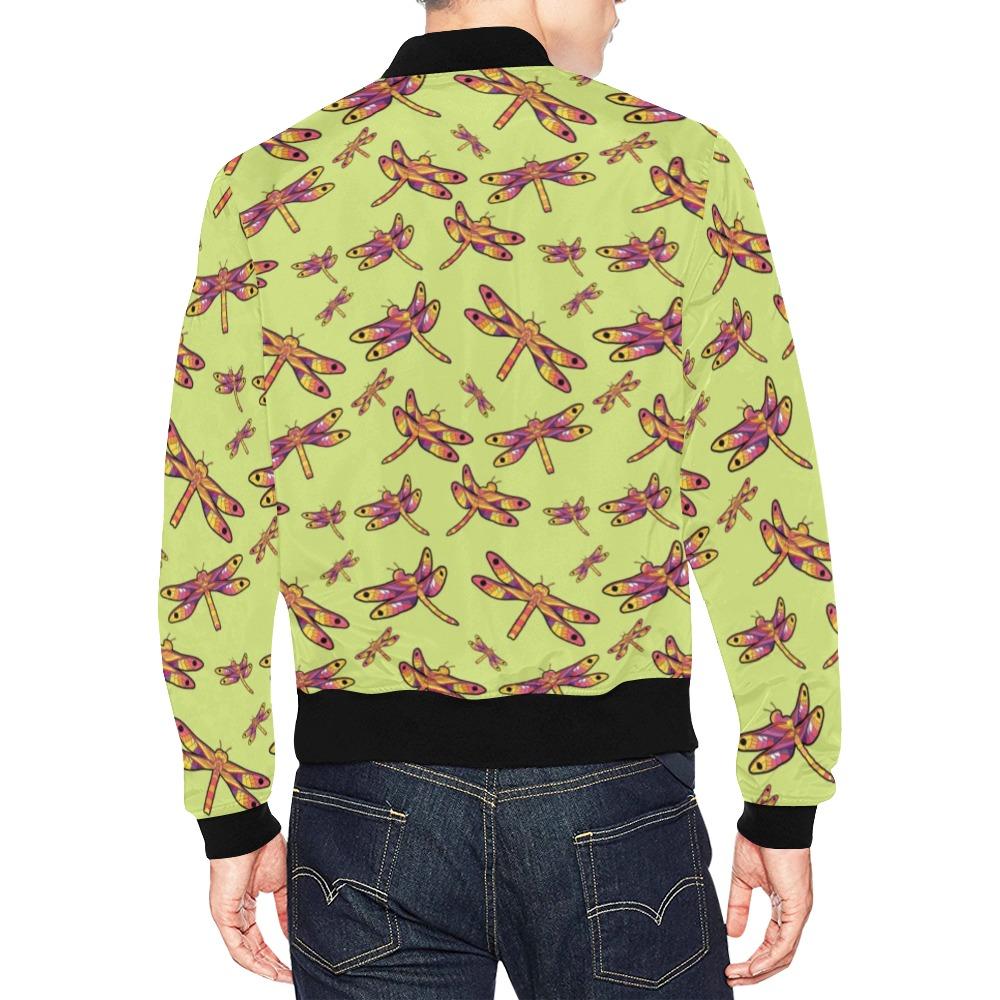 Gathering Lime All Over Print Bomber Jacket for Men (Model H19) Jacket e-joyer 