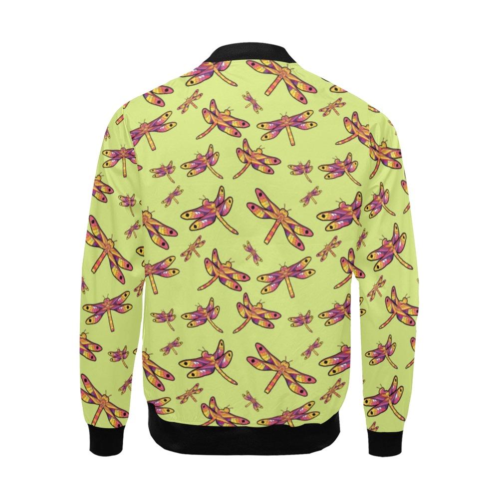 Gathering Lime All Over Print Bomber Jacket for Men (Model H19) Jacket e-joyer 