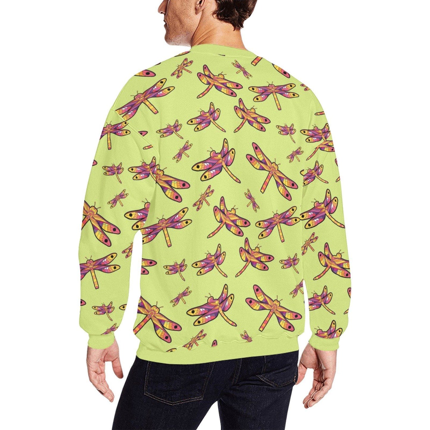 Gathering Lime All Over Print Crewneck Sweatshirt for Men (Model H18) shirt e-joyer 