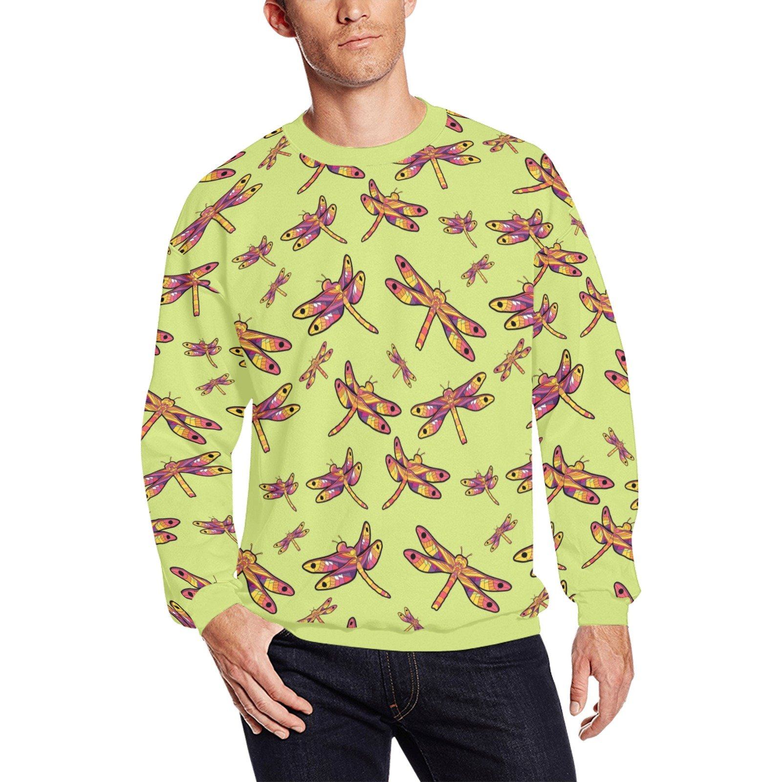 Gathering Lime All Over Print Crewneck Sweatshirt for Men (Model H18) shirt e-joyer 