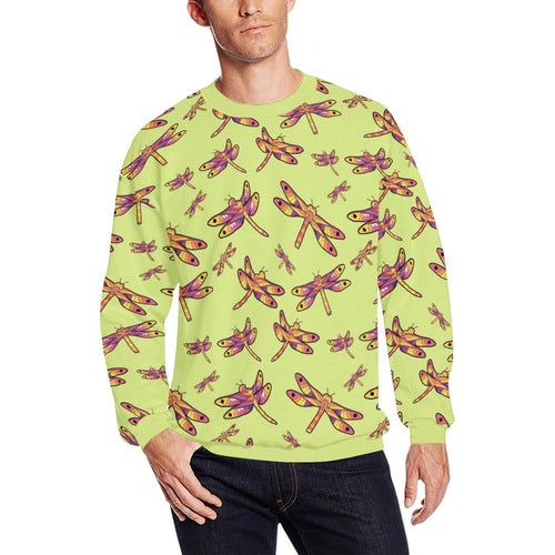 Gathering Lime All Over Print Crewneck Sweatshirt for Men (Model H18) shirt e-joyer 