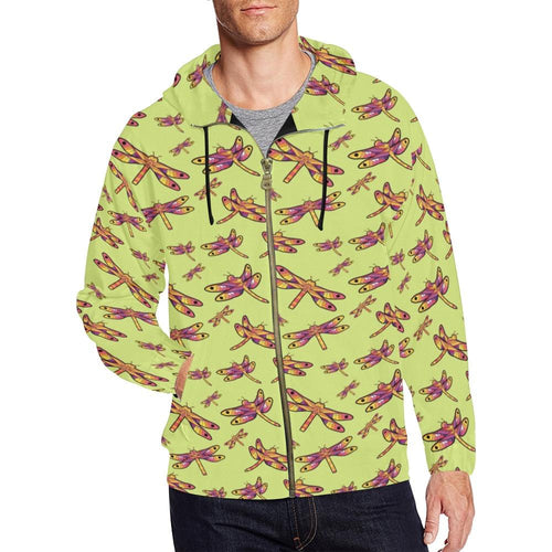 Gathering Lime All Over Print Full Zip Hoodie for Men (Model H14) All Over Print Full Zip Hoodie for Men (H14) e-joyer 