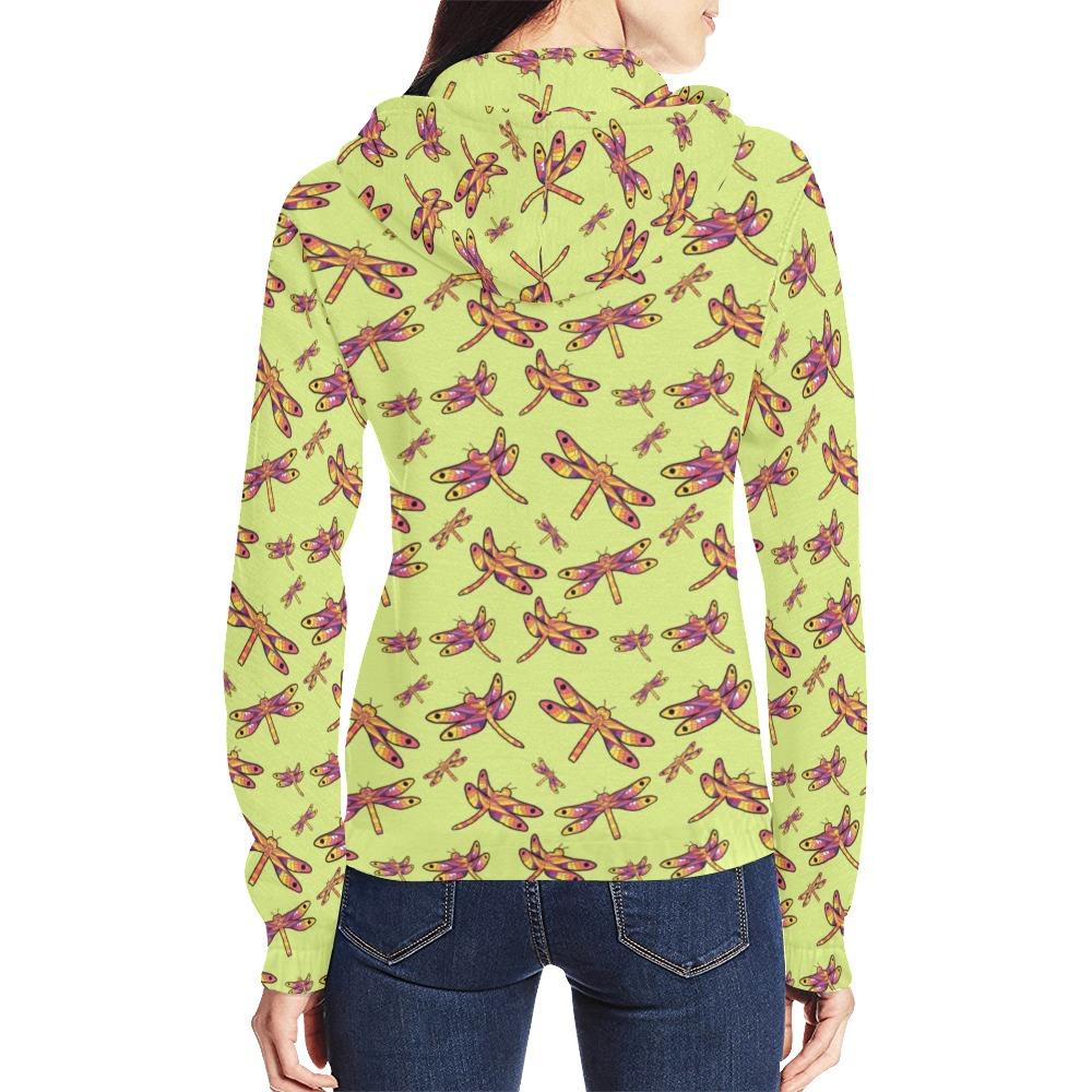 Gathering Lime All Over Print Full Zip Hoodie for Women (Model H14) All Over Print Full Zip Hoodie for Women (H14) e-joyer 