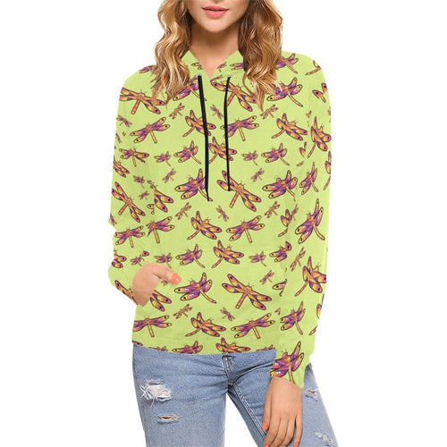 Gathering Lime All Over Print Hoodie for Women (USA Size) (Model H13) All Over Print Hoodie for Women (H13) e-joyer 