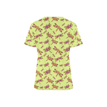 Load image into Gallery viewer, Gathering Lime All Over Print Scrub Top Scrub Top e-joyer 
