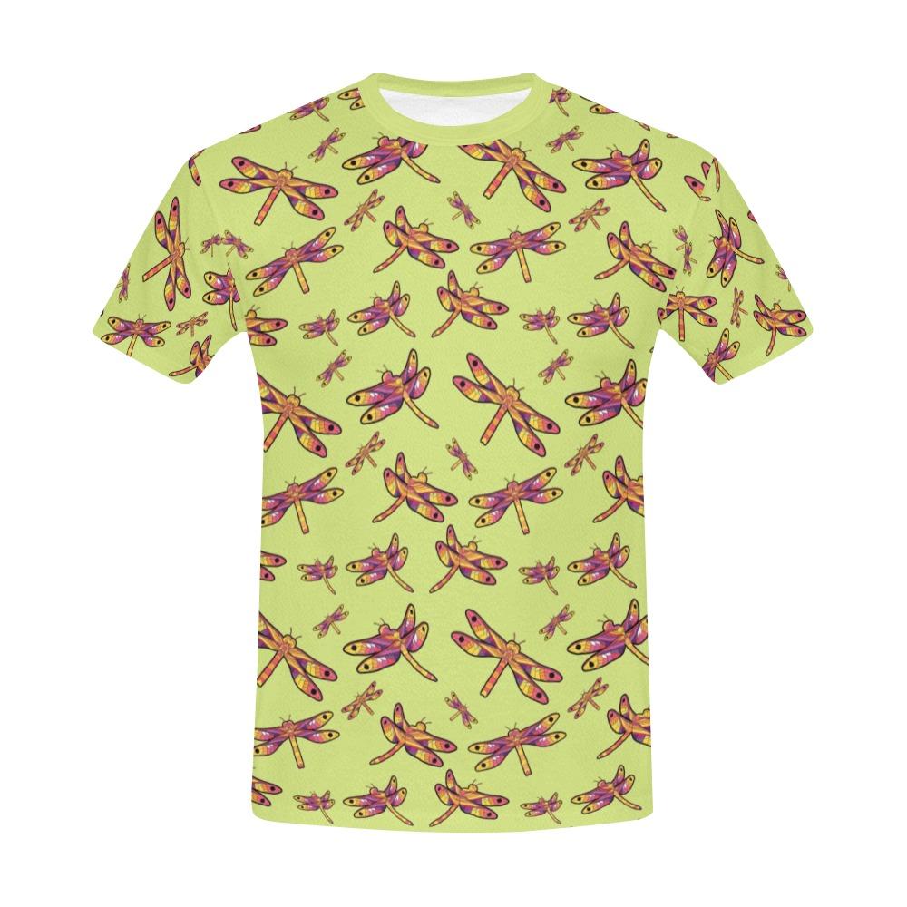 Gathering Lime All Over Print T-Shirt for Men (USA Size) (Model T40) All Over Print T-Shirt for Men (T40) e-joyer 