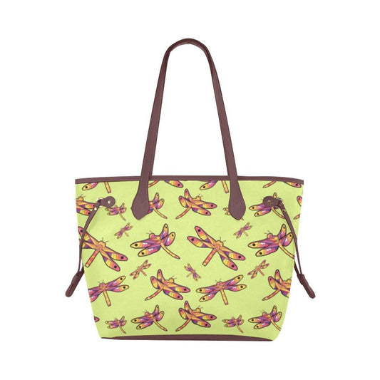 Gathering Lime Clover Canvas Tote Bag (Model 1661) Clover Canvas Tote Bag (1661) e-joyer 