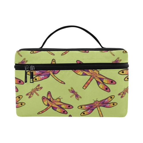 Gathering Lime Cosmetic Bag/Large (Model 1658) bag e-joyer 