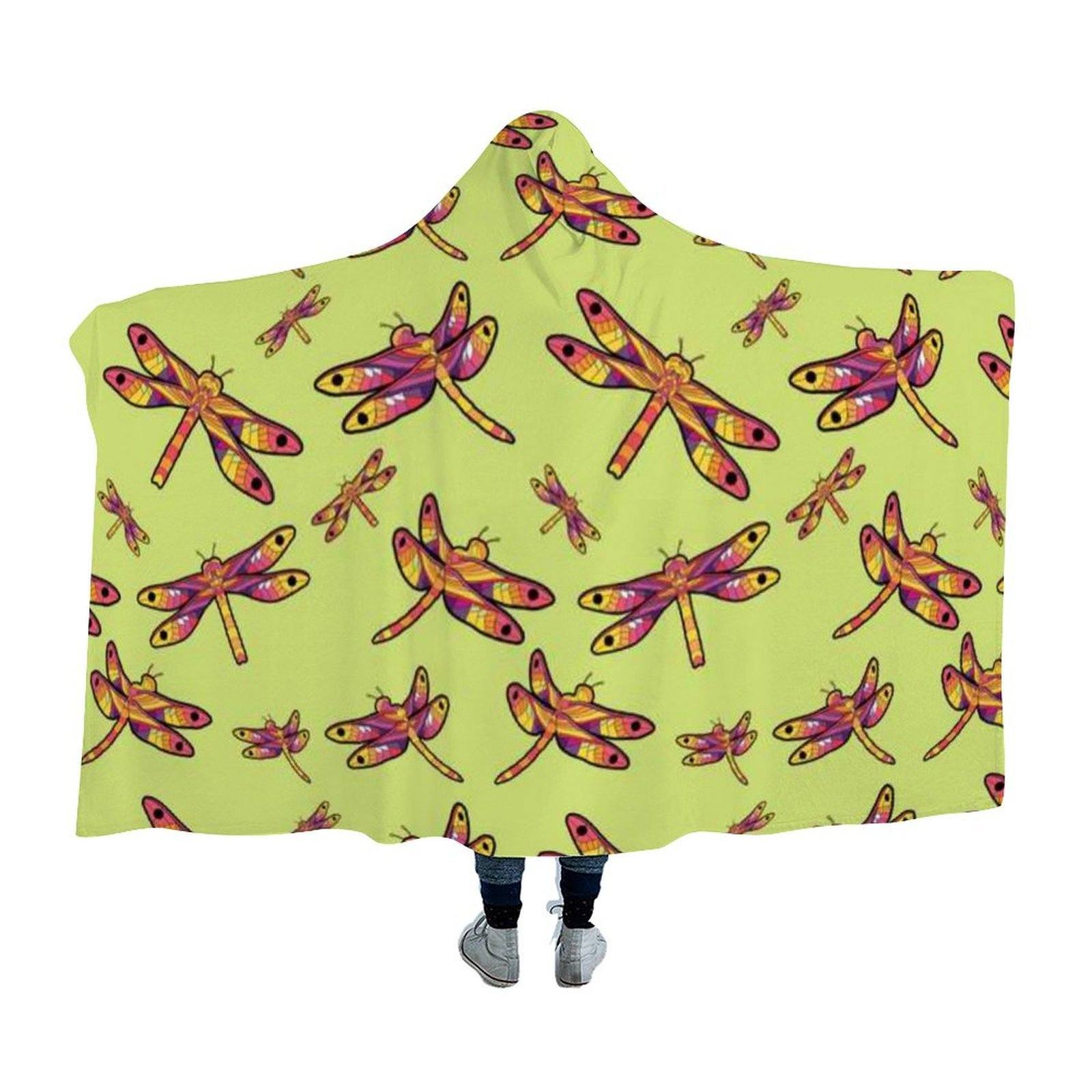 Gathering Lime Hooded Blanket blanket 49 Dzine 