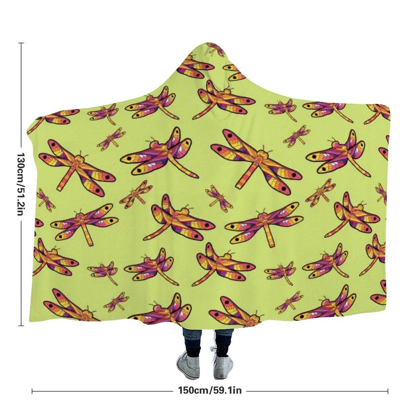 Gathering Lime Hooded Blanket blanket 49 Dzine 