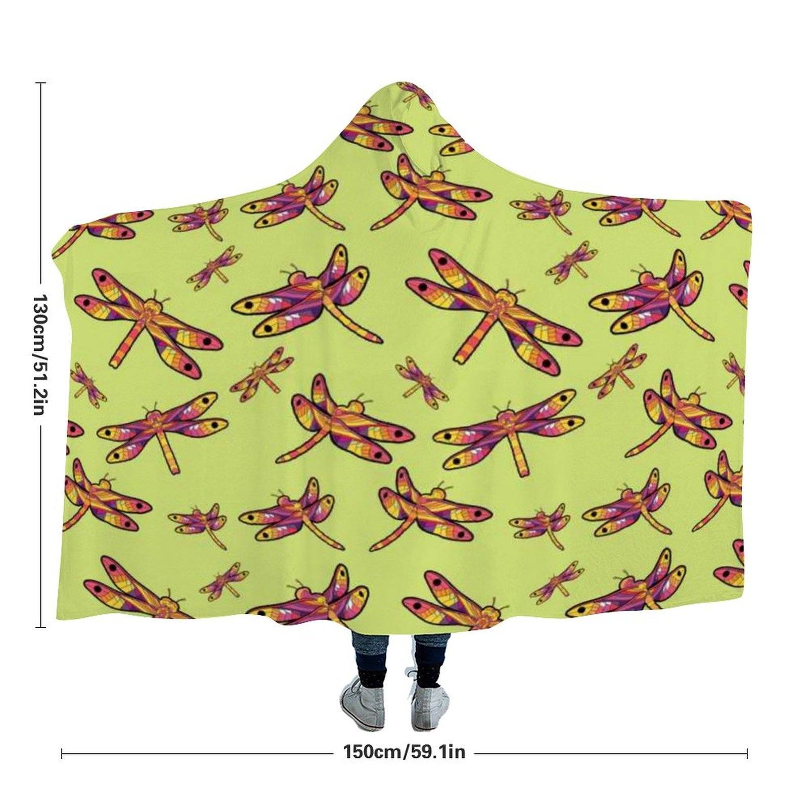 Gathering Lime Hooded Blanket blanket 49 Dzine 