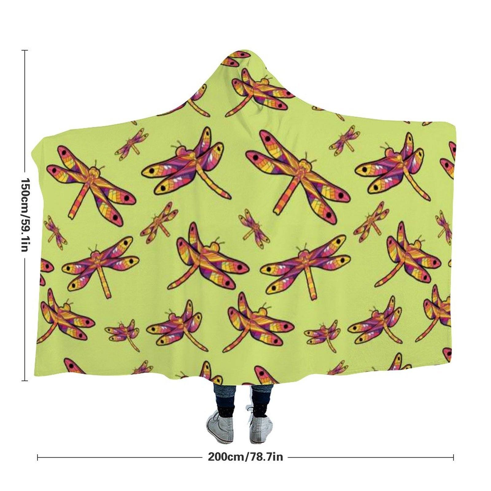 Gathering Lime Hooded Blanket blanket 49 Dzine 
