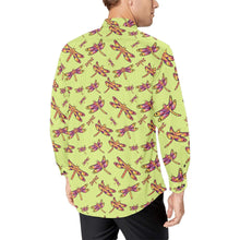 Load image into Gallery viewer, Gathering Lime Men&#39;s All Over Print Casual Dress Shirt (Model T61) Men&#39;s Dress Shirt (T61) e-joyer 
