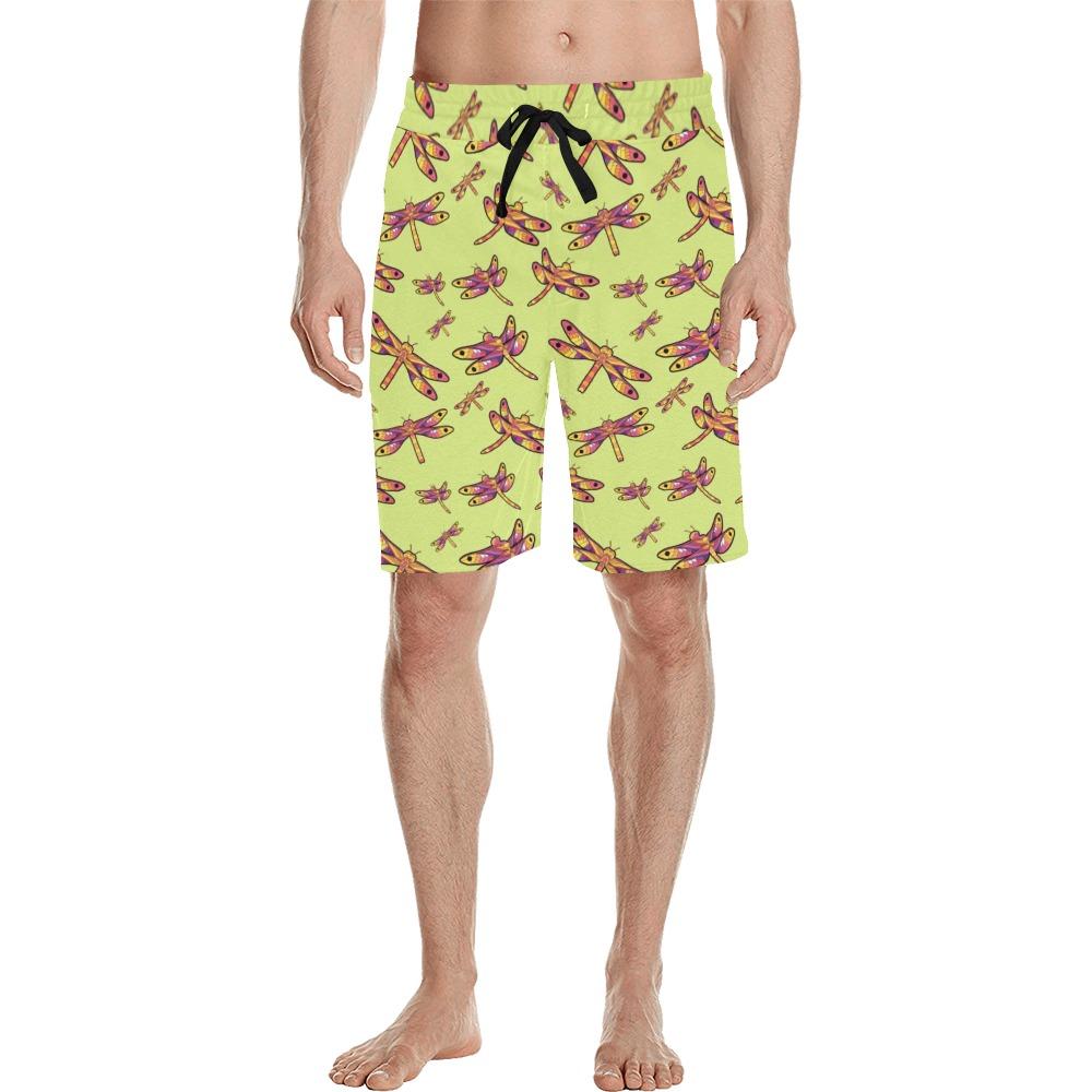 Gathering Lime Men's All Over Print Casual Shorts (Model L23) Men's Casual Shorts (L23) e-joyer 