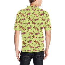 Load image into Gallery viewer, Gathering Lime Men&#39;s All Over Print Polo Shirt (Model T55) Men&#39;s Polo Shirt (Model T55) e-joyer 
