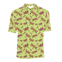 Load image into Gallery viewer, Gathering Lime Men&#39;s All Over Print Polo Shirt (Model T55) Men&#39;s Polo Shirt (Model T55) e-joyer 
