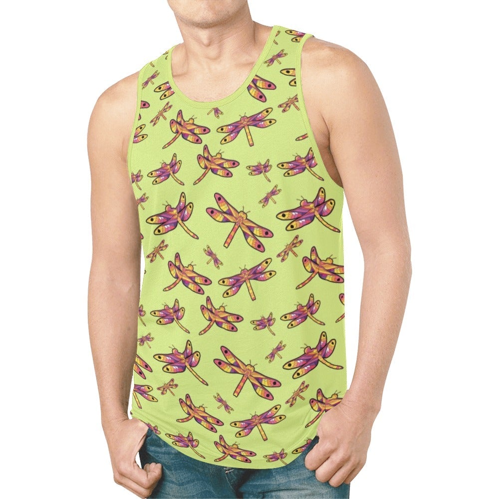 Gathering Lime New All Over Print Tank Top for Men (Model T46) New All Over Print Tank Top for Men (T46) e-joyer 