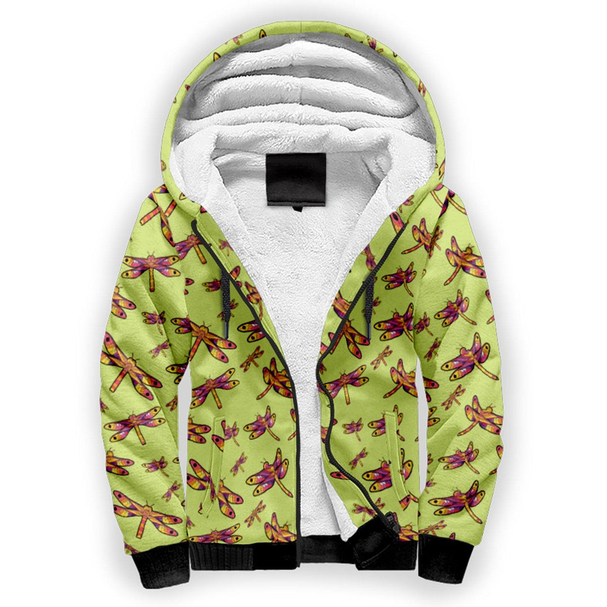 Gathering Lime Sherpa Hoodie by 49 Dzine