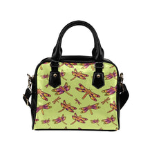 Load image into Gallery viewer, Gathering Lime Shoulder Handbag (Model 1634) Shoulder Handbags (1634) e-joyer 
