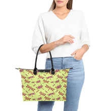 Load image into Gallery viewer, Gathering Lime Single-Shoulder Lady Handbag (Model 1714) bag e-joyer 
