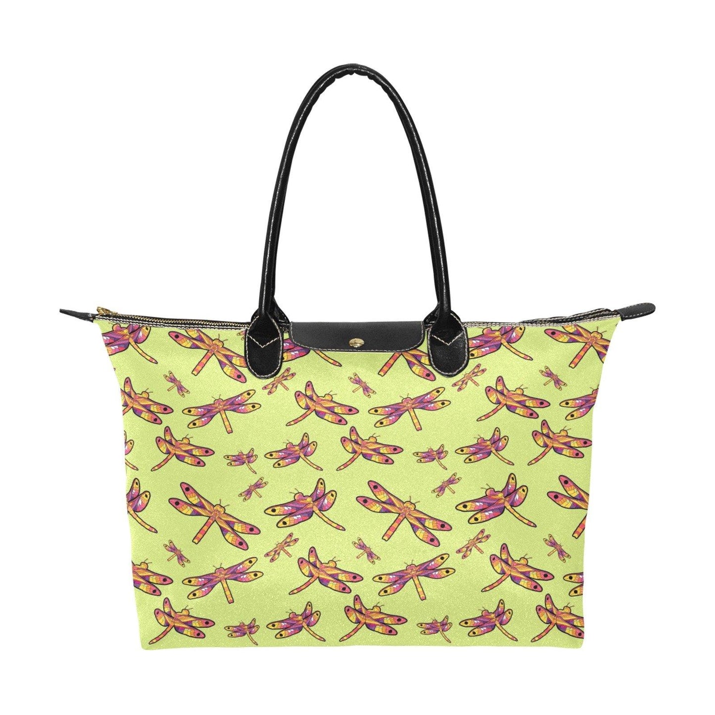 Gathering Lime Single-Shoulder Lady Handbag (Model 1714) bag e-joyer 